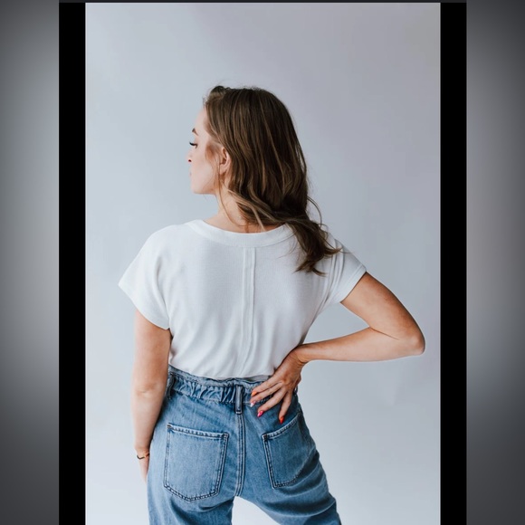 Heyson Flatter‎ Me V Neck Bodysuit in White Size XXL - Picture 5 of 8